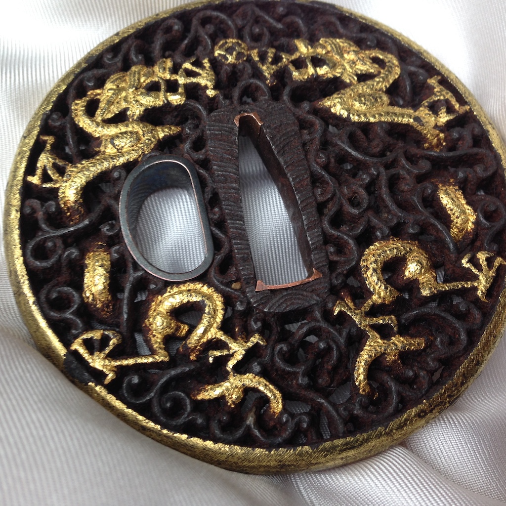 Dragon Fire Tsuba